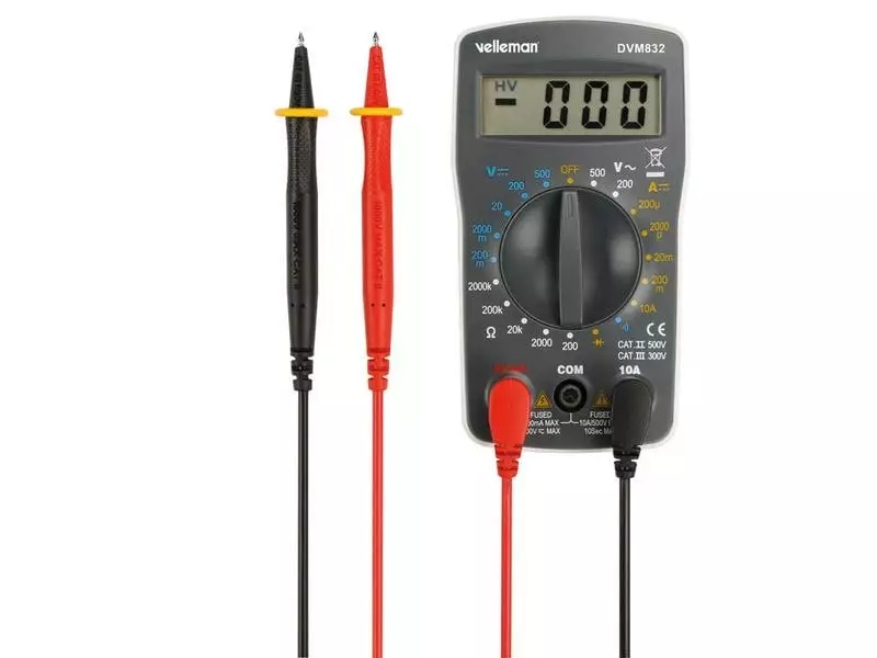 Velleman Multimeter DVM832 1999 Digits 3 Velleman Multimeter DVM832 1999 Digits – Bild 2