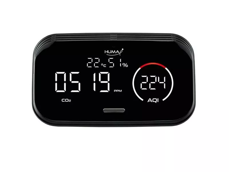 Humatech Luftgütemonitor Huma-i HI-300 Schwarz 4 Humatech Luftgütemonitor Huma-i HI-300 Schwarz – Bild 2