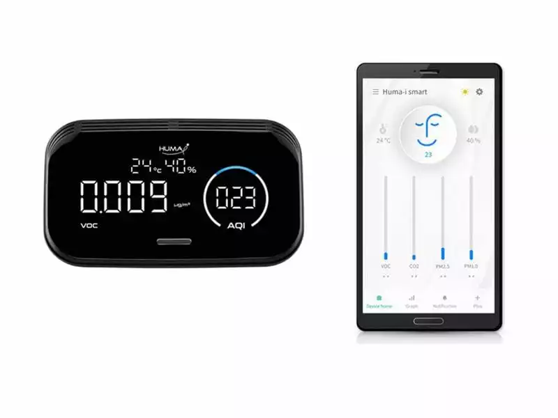 Humatech Luftgütemonitor Huma-i HI-300 Schwarz 7 Humatech Luftgütemonitor Huma-i HI-300 Schwarz – Bild 5