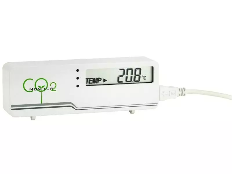 TFA Dostmann Luftgütemonitor Airco2ntrol Mini CO2-Messgerät Weiss 4 TFA Dostmann Luftgütemonitor Airco2ntrol Mini CO2-Messgerät Weiss – Bild 2