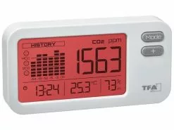 TFA Dostmann CO2 Luftgütemonitor Airco2ntrol Coach Weiss -Prüfwerkzeug Verkäufe 191108066 xxl