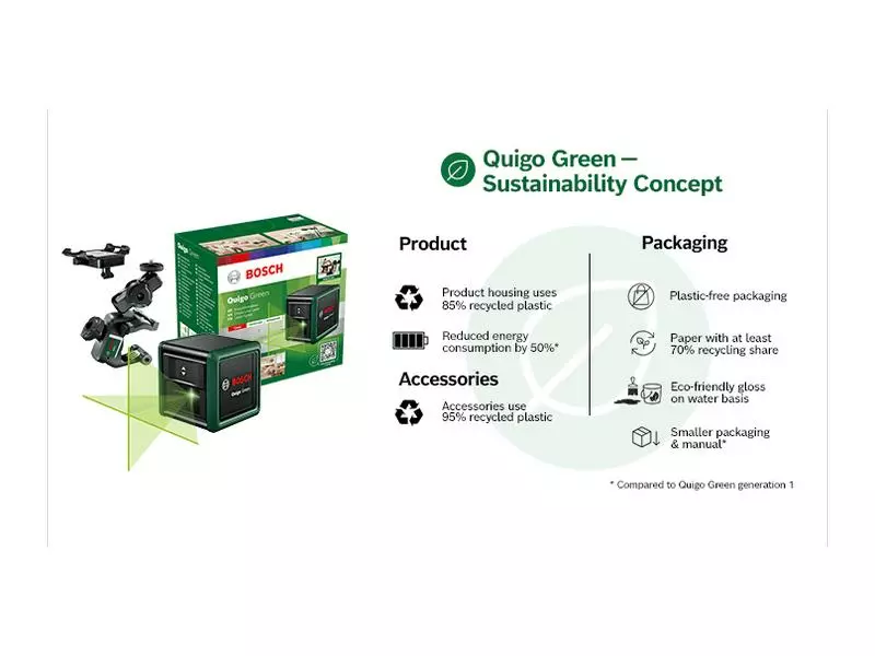 Bosch Kreuzlinien-Laser Quigo Green 12 m 4 Bosch Kreuzlinien-Laser Quigo Green 12 m – Bild 2