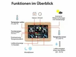 ADE Wetterstation WS1703 Bambus 9 ADE Wetterstation WS1703 Bambus -Prüfwerkzeug Verkäufe 225850042 xxl