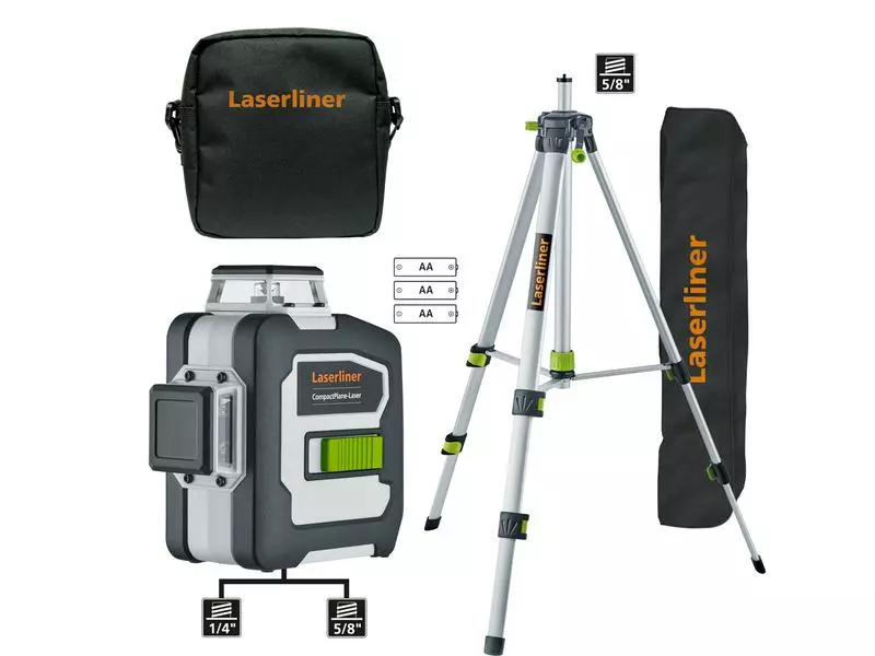 Laserliner Kreuzlinien-Laser CompactPlane 3G Set 150 30 m 3 Laserliner Kreuzlinien-Laser CompactPlane 3G Set 150 30 m