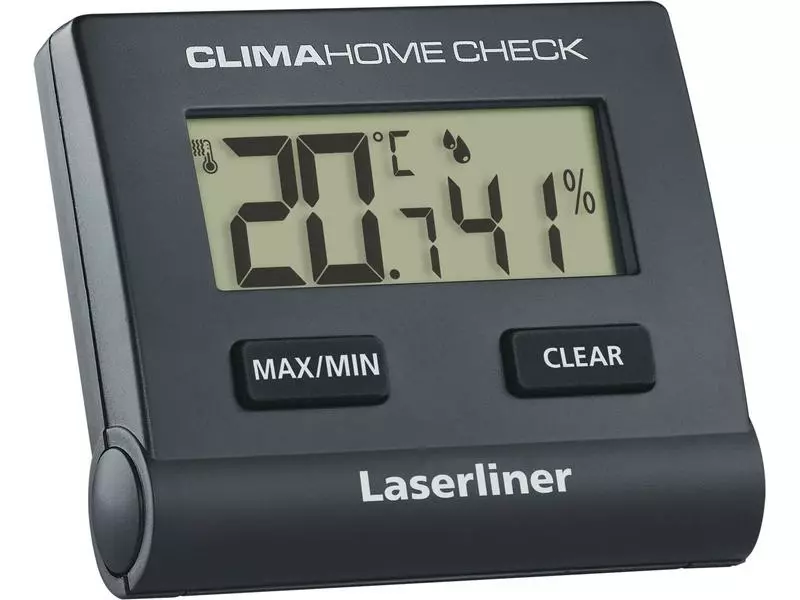 Laserliner Thermo-/Hygrometer ClimaHome-Check Black Digital 3 Laserliner Thermo-/Hygrometer ClimaHome-Check Black Digital