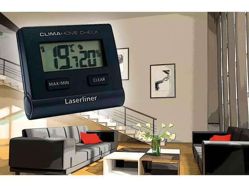 Laserliner Thermo-/Hygrometer ClimaHome-Check Black Digital 10 Laserliner Thermo-/Hygrometer ClimaHome-Check Black Digital – Bild 8