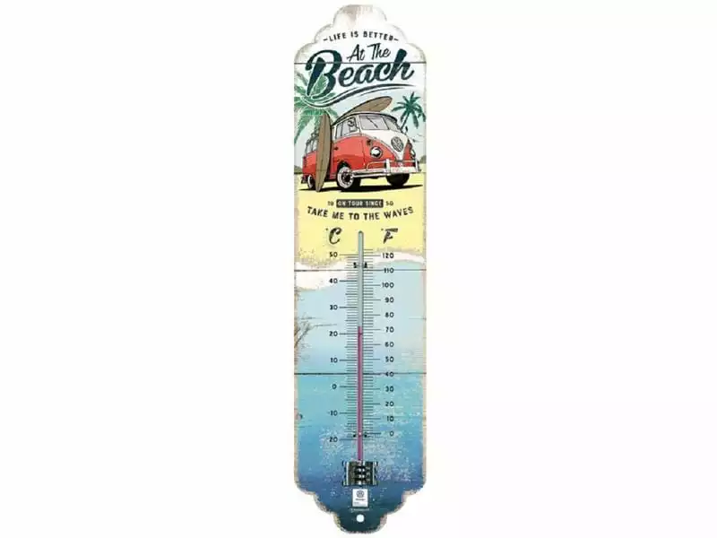 Nostalgic Art Thermometer VW Bulli Beach 6.5 x 28 cm 3 Nostalgic Art Thermometer VW Bulli Beach 6.5 x 28 cm