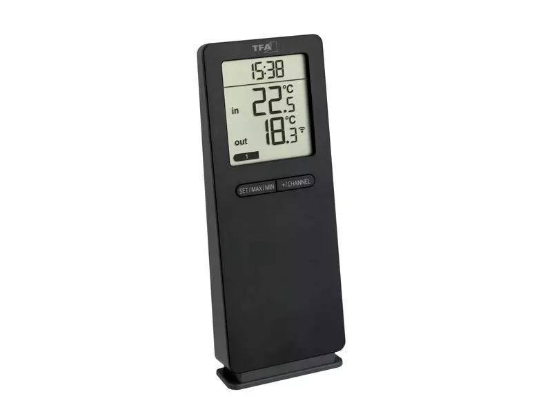 TFA Dostmann Funk-Thermometer NeoLogo, Schwarz 3 TFA Dostmann Funk-Thermometer NeoLogo, Schwarz
