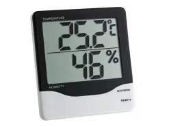 TFA Dostmann Thermo-/Hygrometer Digital, Schwarz / Weiss