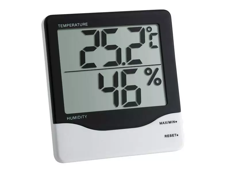 TFA Dostmann Thermo-/Hygrometer Digital, Schwarz / Weiss 3 TFA Dostmann Thermo-/Hygrometer Digital, Schwarz / Weiss