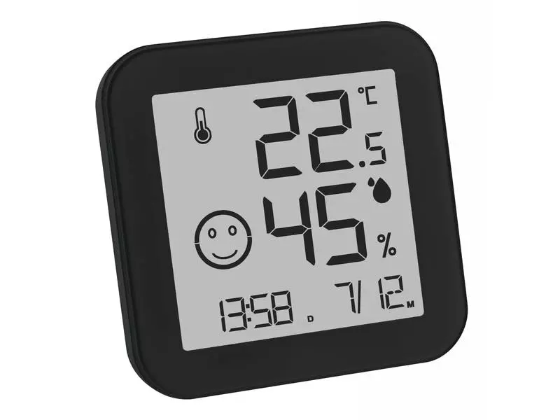 TFA Dostmann Thermo-/Hygrometer Digital, Black & White, Schwarz 3 TFA Dostmann Thermo-/Hygrometer Digital, Black & White, Schwarz