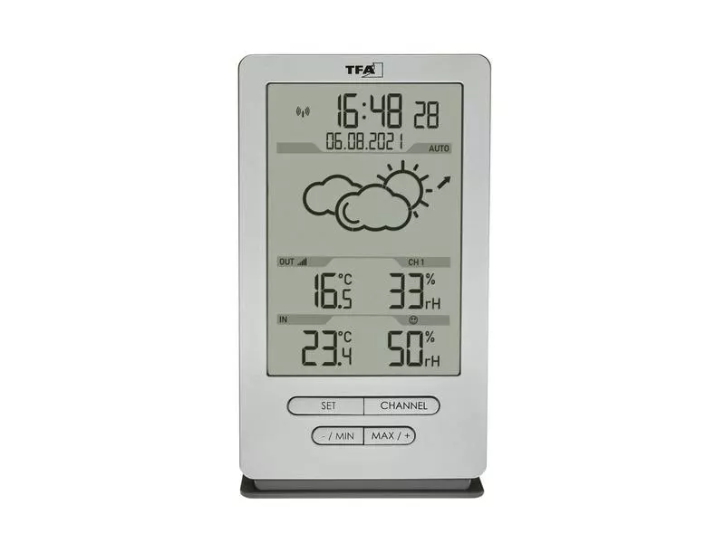 TFA Dostmann Wetterstation Xena, Silber 4 TFA Dostmann Wetterstation Xena, Silber – Bild 2