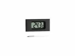 TFA Dostmann Thermometer Digital Einbau, Schwarz