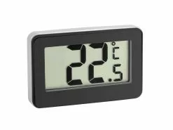 TFA Dostmann Thermometer Digital, Schwarz