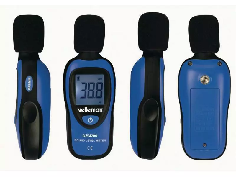Velleman Schallpegelmessgerät DEM200 4 Velleman Schallpegelmessgerät DEM200 – Bild 2