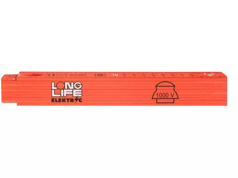 Rieffel Doppelmeter Kunststoff 1000 V 2m 3 Rieffel Doppelmeter Kunststoff 1000 V 2m